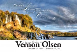 In Memory of Vernon Olsen: A Tribute to my Grandfather