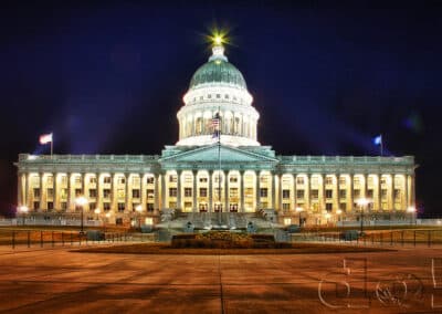 Utah State Capitol – Night Photos
