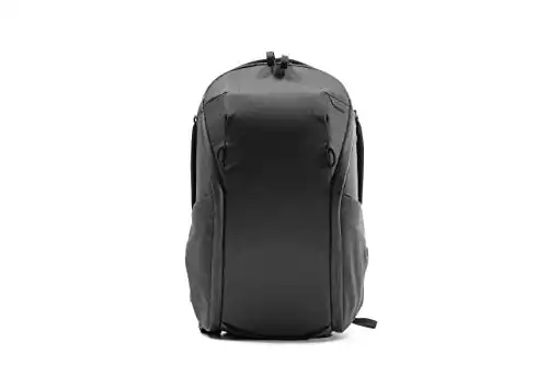 Peak Design Everyday Backpack Zip 15L Black, Carry-on Backpack with Laptop Sleeve (BEDBZ-15-BK-2)