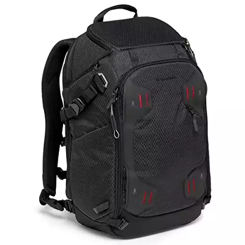Manfrotto PRO Light Multiloader M, Professional Photographic Backpack for Cameras, 4 Access Points, Multiple Tripod Attachments, 3 Modes of Use, Interchangeable Dividers, Black