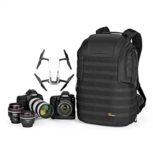 Lowepro ProTactic 450 AW II Black Pro Modular Backpack with All Weather Cover, Camera Bag for Professional Use, for Laptop Up to 15", Backpack for Professional Cameras and Drones, LP37177-GRL, Bl...